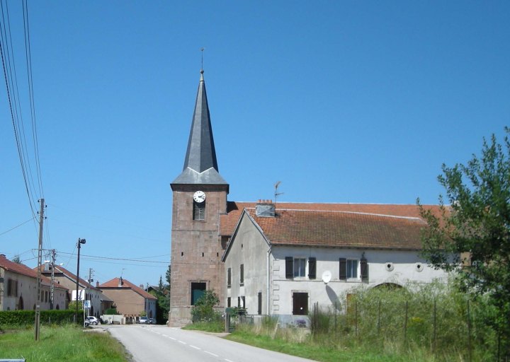 The Church of the Assumption in La Voivre, France.