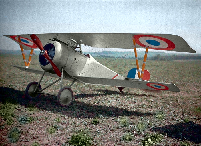 A French fighter plane (c. 1917).